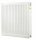 Jekleni panelni radiator Diamond 986 W bel 600 x 600 x 102 mm - stranski priključek