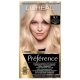  L'Oreal Paris Preference permanentna barva za lase 9.1 Oslo Light Ash Blonde z negovalnim balzamom z UV filtrom in derivatom vitamina E