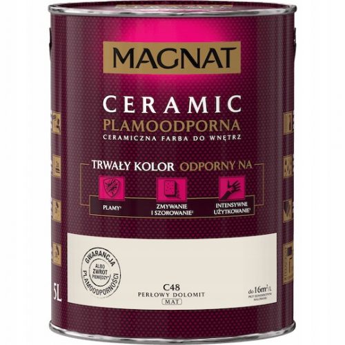 Stenska keramična barva Magnat 5 l C48 Pearl Dolomite mat