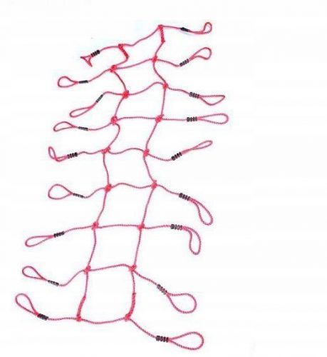  Plezalna mreža Allforbaby 3056, rdeča, 200x75 cm