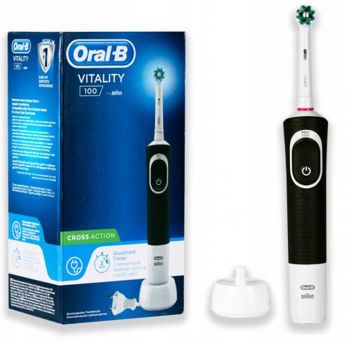  Oral-B D100 Vitality Cross Action električna zobna ščetka črna