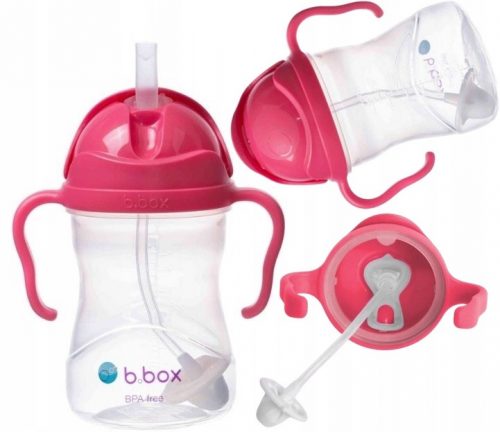  B.Box BB00502 steklenica s slamico, 240 ml, malina