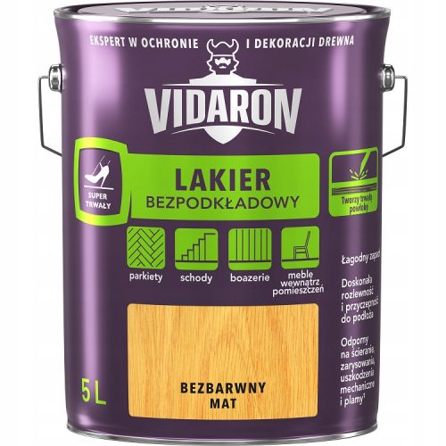  Vidaron lak brez primerja 000000000091000329 brezbarven mat 5 l