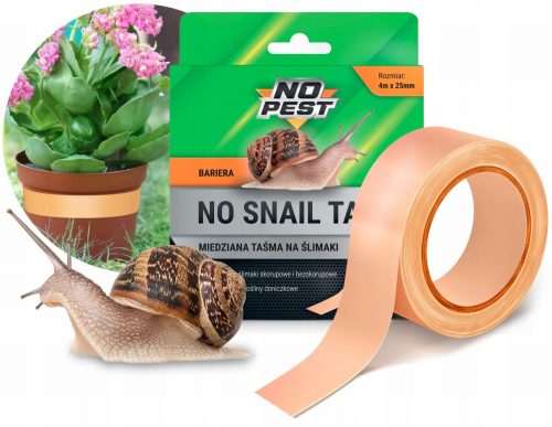  No-Pest 4 m 25 mm bakreni trak za polže