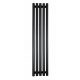 Vodni kopalniški radiator Regnis 428 W 330 x 1000 mm črn