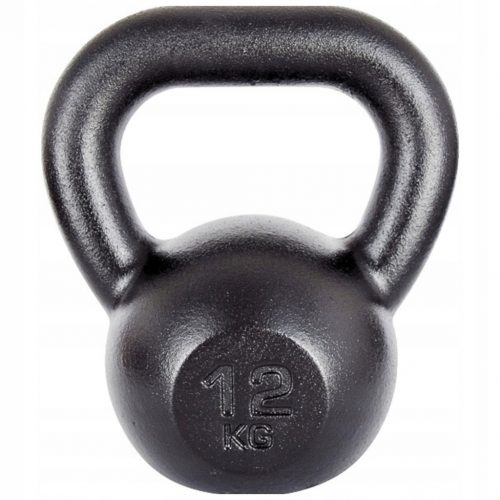  Kettlebelle Kawmet 12 kg črna