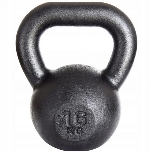  Kettlebelle Kawmet 16 kg črna