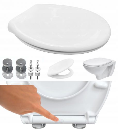  WC deska Perfecto Oval, bel duroplast