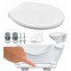  WC deska Perfecto Oval, bel duroplast