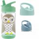  Steklenička 3 Sprouts Owl Mint 350 ml 17 x 6 cm zelena