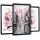 3 slike za dnevno sobo v okvirju Pink Peonies 129x63