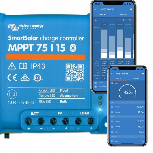  Solarni regulator polnjenja Victron Energy SCC075015060R 15 A 10 mA