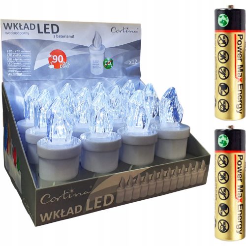  LED vložek za sveče Cortina 11 cm