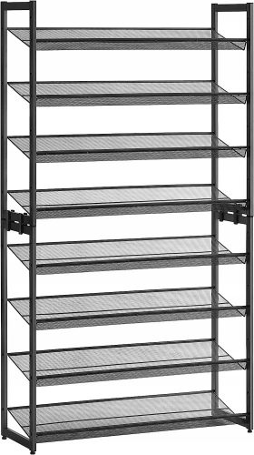  Songmics omarica za čevlje 92,51 x 163,6 x 30,71 cm odtenki sive