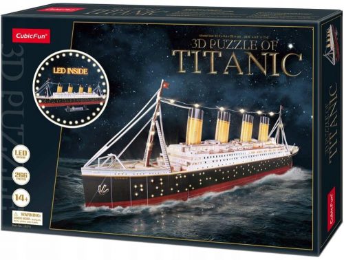  3D puzzle Cubic Fun LED Titanic 266 kosov.