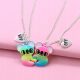  BFF FRIENDSHIP NECKLACE magnet TEDDY BEARS CHAINS Medvedek