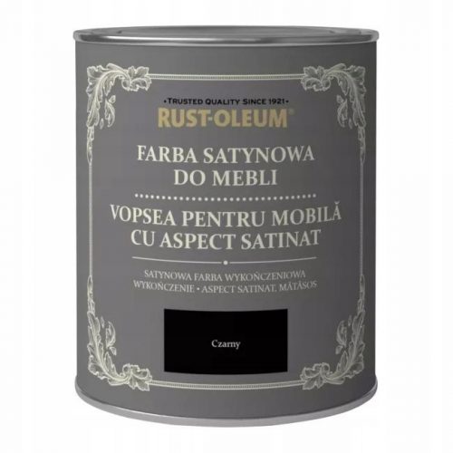  Rust-Oleum kredna barva za pohištvo črna 0,75 l