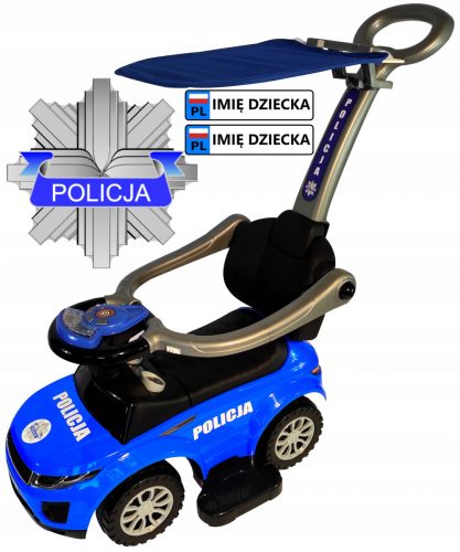  Ride-on, hojica, poganjalec, 4-v-1, avto s strehico, TAB