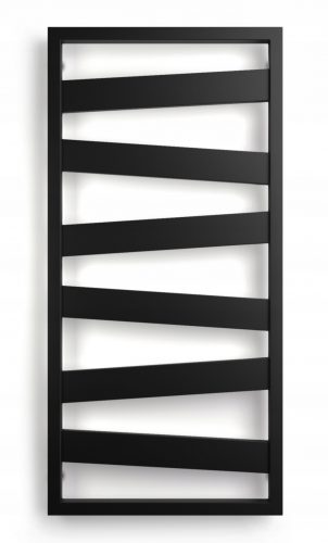  Vodni kopalniški radiator Scarlet 525 W 530 x 1100 mm črn