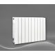 Faral 1169 W beli aluminijasti radiator 800 x 580 x 95 mm - stranski priključek