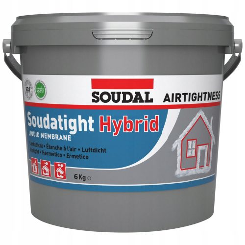 Soudal Soudatight Hybrid tekoča membrana, siva 6 kg