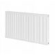 Jekleni panelni radiator Purmo 1222 W bel 1200 x 600 x 60 mm - stranski priključek