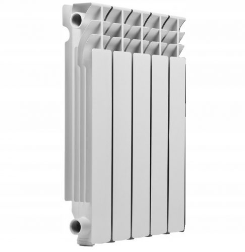  KFA 744 W beli aluminijasti radiator 400 x 578 x 95 mm - stranski priključek