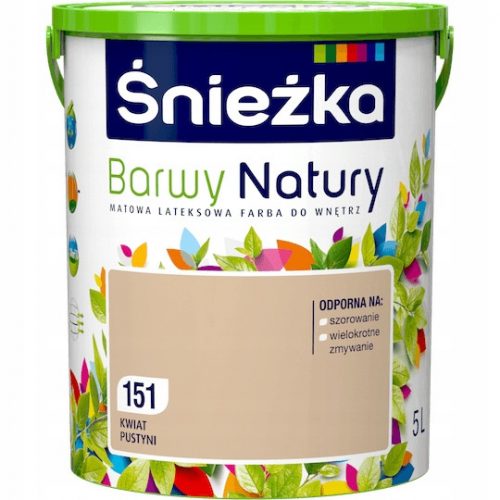  Śnieżka lateks stenska barva 5 l 151 Desert Flower mat