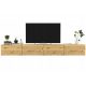 Lindner Furniture stenska TV omarica 240 cm x 30 cm x 35 cm