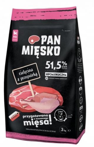  Pan Meat teletina s prepelico 3kg za pasje mladiče