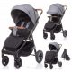  4baby Voziček Stinger Air Grey, siv