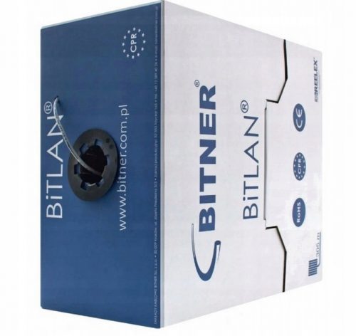 Bitner TI0006 U/UTP sukani par, kat.5e, 1 m, siva