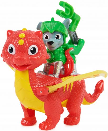  PAW PATROL Knights FIGUR ROCKY IN BIG FLAME DRAGON