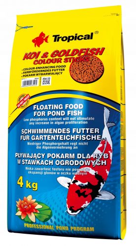  Hrana v obliki Tropical Koi & Goldfish Color Sticks 4 kg