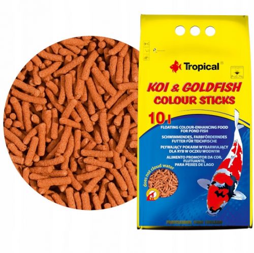  Hrana v obliki Tropical Koi & Goldfish Color Sticks 800 g