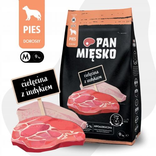  Pan Mięsko suha mešanica okusov 9 kg