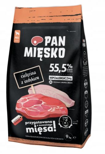  PAN MEAT Suha hrana Teletina TURČIJA 9kg + GRATIS