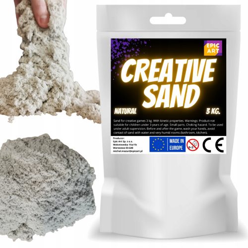  Kinetični pesek - Creative Sand Natural 3 kg.