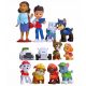  PAW PATROL DOG SET 10 FIGURIC IN 2 VOZIL