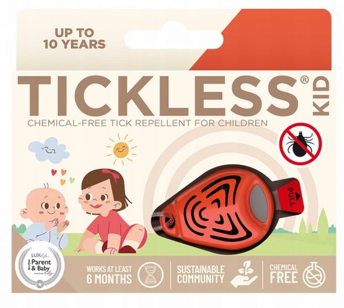  Ultrazvočna zaščita proti klopom Tickless Kid oranžna