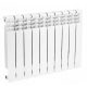 Hydroland 78 W beli aluminijasti radiator 70 x 568 x 70 mm - stranski priključek