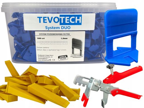 TEVOTECH nivelirne sponke za ploščice 601 kos.