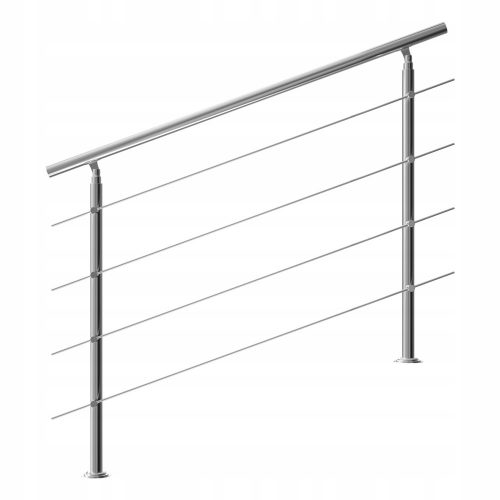 Stopniščna ograja Monzana Balustrade Jeklo 150 cm+4