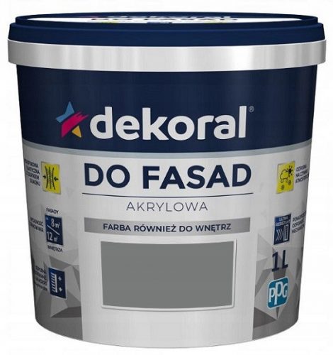  Dekoral fasadna akrilna barva 5 l GRAFIT mat