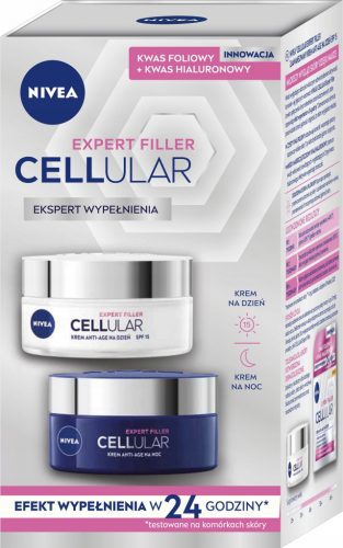  Nivea Hyaluron Cellular Filler kozmetični set, dnevna krema in nočna krema