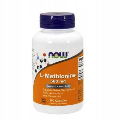  Now Foods L-metionin kapsule 500 mg aminokisline 100 kos.