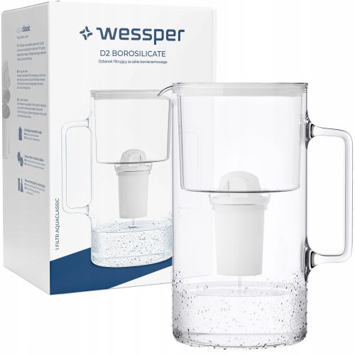  Wessper D2 Borosilicate Aquaclassic filter vrč 3,3 l bel