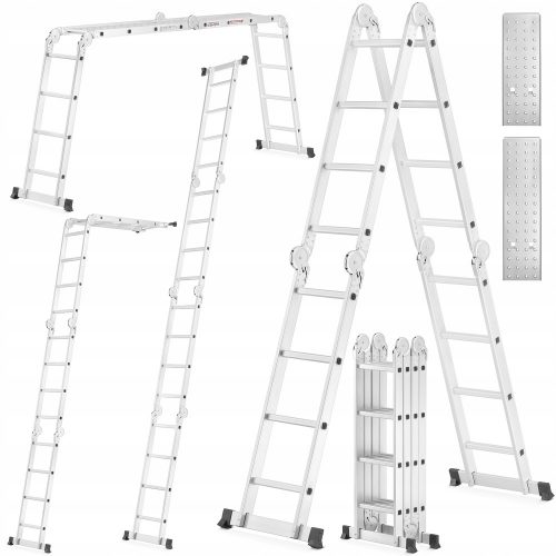 Višja lestev 5,6 m aluminij 1 x 16 do 150 kg