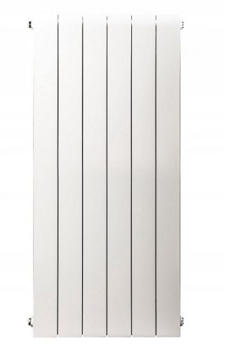  Aluminijasti radiator Faral 514 W bel 240 x 880 x 95 mm - stranski priključek