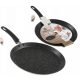  Kinghoff Pancake Frying Ponev za palačinke, jajca in palačinke, 28 cm, marmor